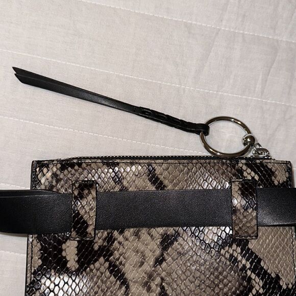 Rebecca Minkoff NWOT L-XL Animal Print Brown Tan Black Mini Belt Bag - Picture 4 of 15